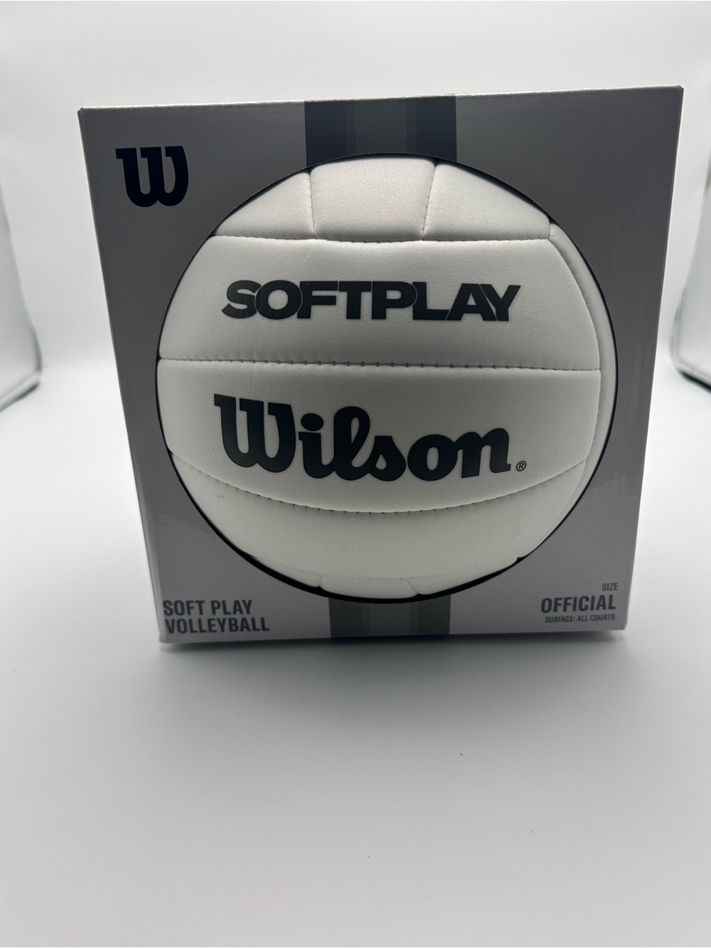 Wilson Soft Play Volleyball in White and Black